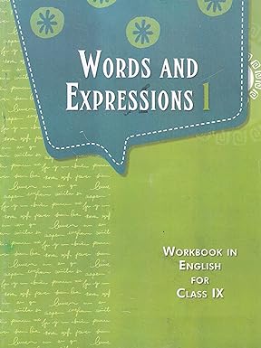 Words And Expressions - 1 (workbook In English) For Class - 9