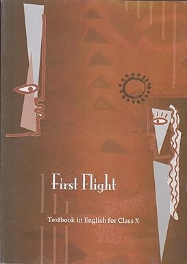First Flight - English Text For Class - 10