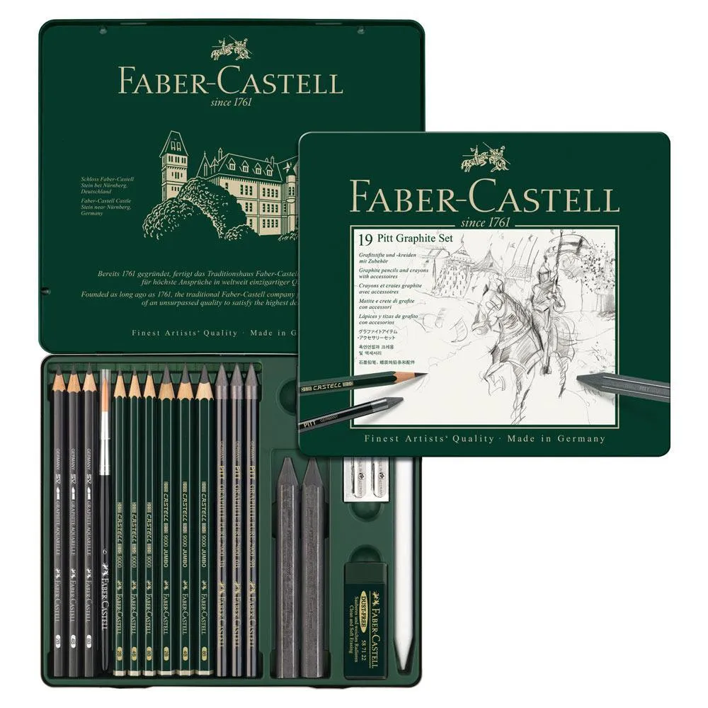 Kit Faber-castell 19 Pitt Graphite Set