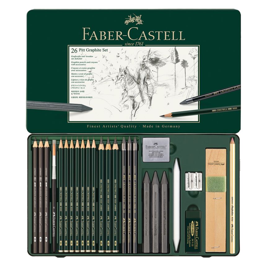 Faber-castell Pitt Graphite Tin (set Of 26)