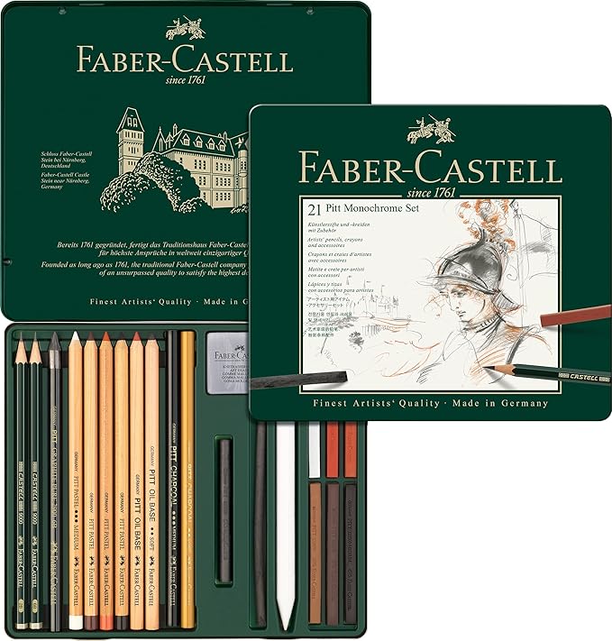 Faber-castell Pitt Monochrome Set - Pack Of 21