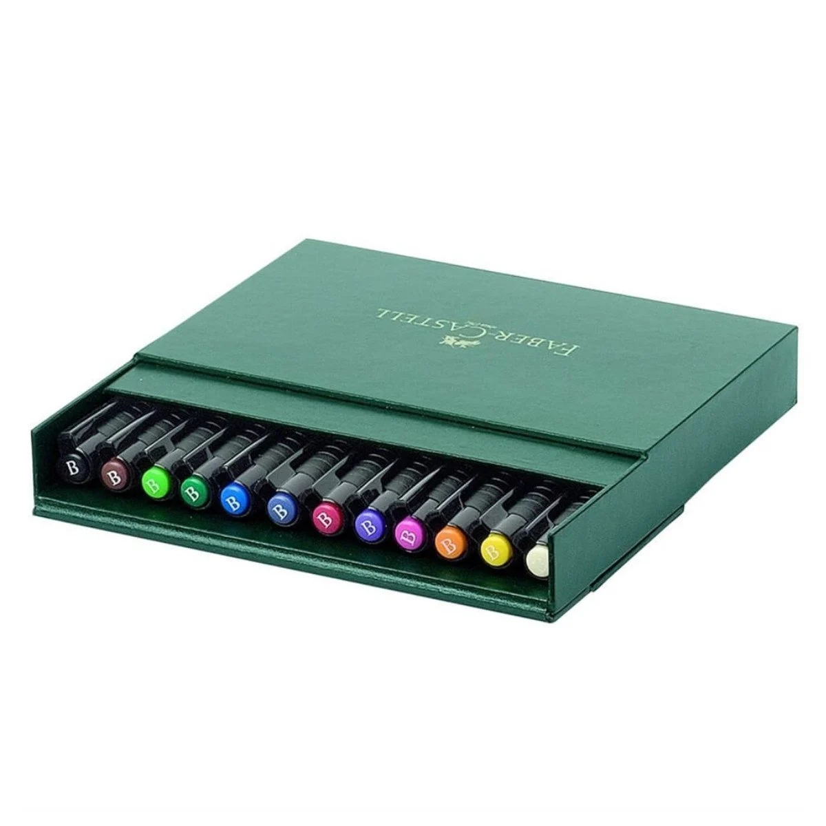 Pitt Artist Pen- Brush - Assorted Set Studio Box Of 12 Colores