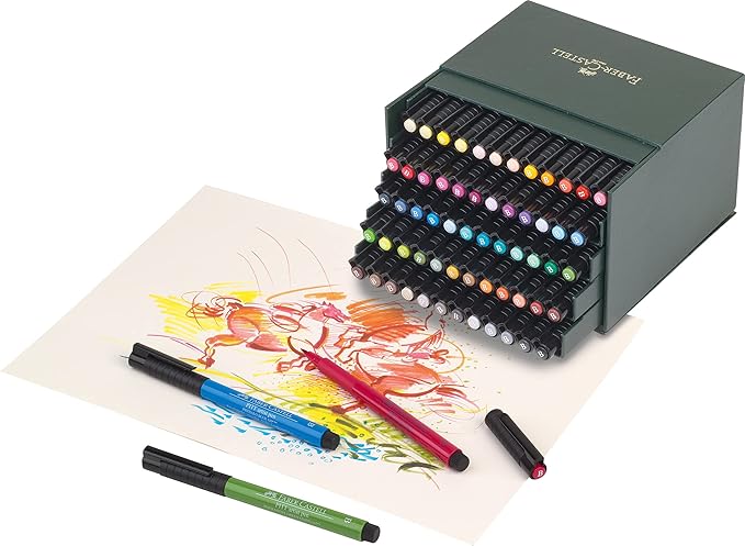 Faber-castell Faber Castell India Ink Pitt 60/ct Artist Brush Pen Studio Box