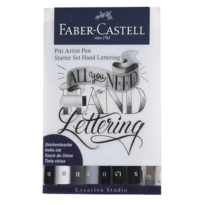 Faber-castell Hand Lettering Pitt Artist Pen Starter Kit