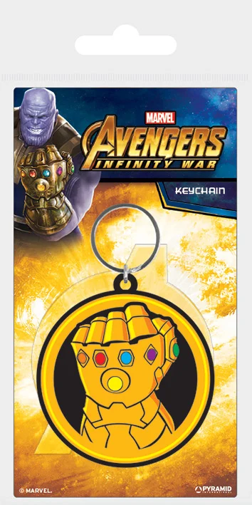 Marvel Avengers War-infinity Gauntlet Rubber Keychain, Multi-colour, 4.5 X 6cm