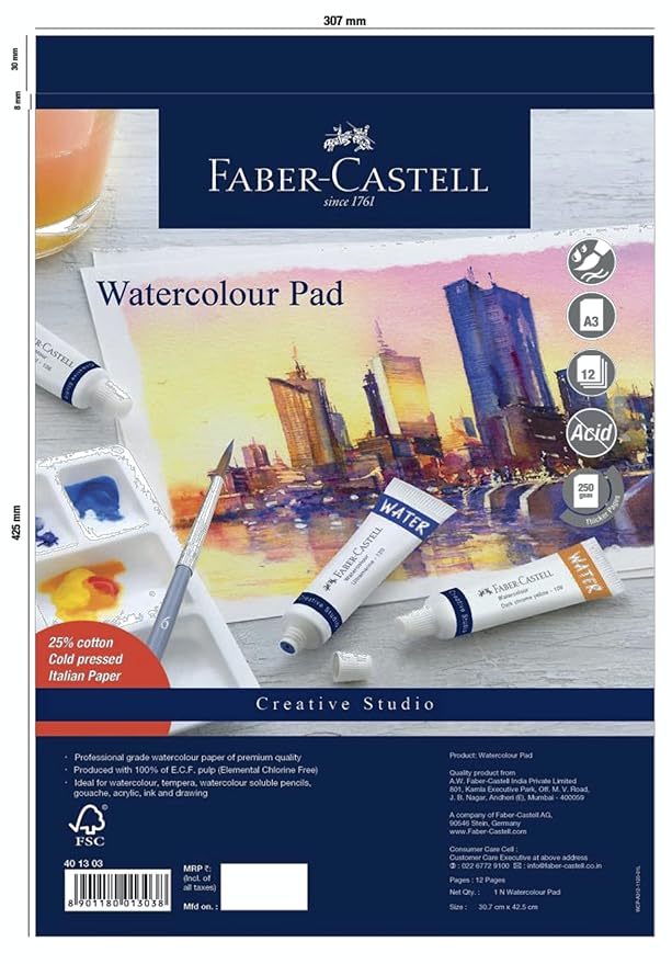 Faber-castell Watercolour Pad A3