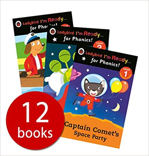 Ladybird I\'m Ready For Phonics 12 Books Children Collection Set Level 1 To 12