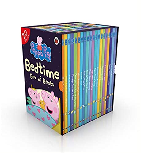 Peppa Pig Bedtime Box Of Books 20 Stories Ladybird Collection Box Set Peppa Goes Swimming...