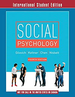 Social Psychology, 4/e (ise)