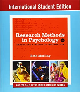 Research Methods In Psychology, 3/e (ise)