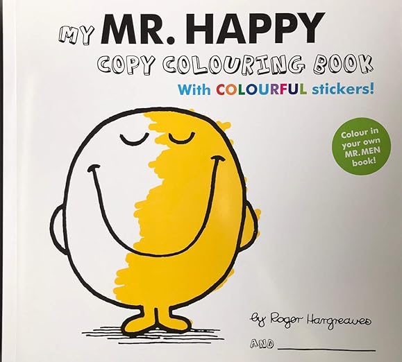 Mr Men - My Mr. Happy Colouring Book With Colourful Stickers