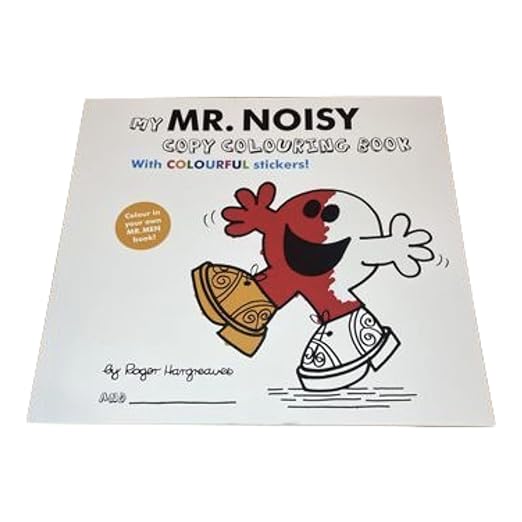 Mr Men - My Mr. Noisy Colouring Book With Colourful Stickers