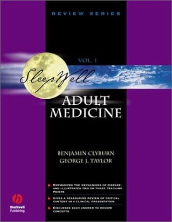 (ex)sleep Well Adult Medicine Vol.1 Usmle Steps 2&3 Review Series