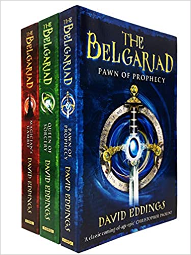 The Belgariad 3 Books Collection Set By David Eddings - Pawn Of Prophecy Queen Of Sorcery Magician Gambit