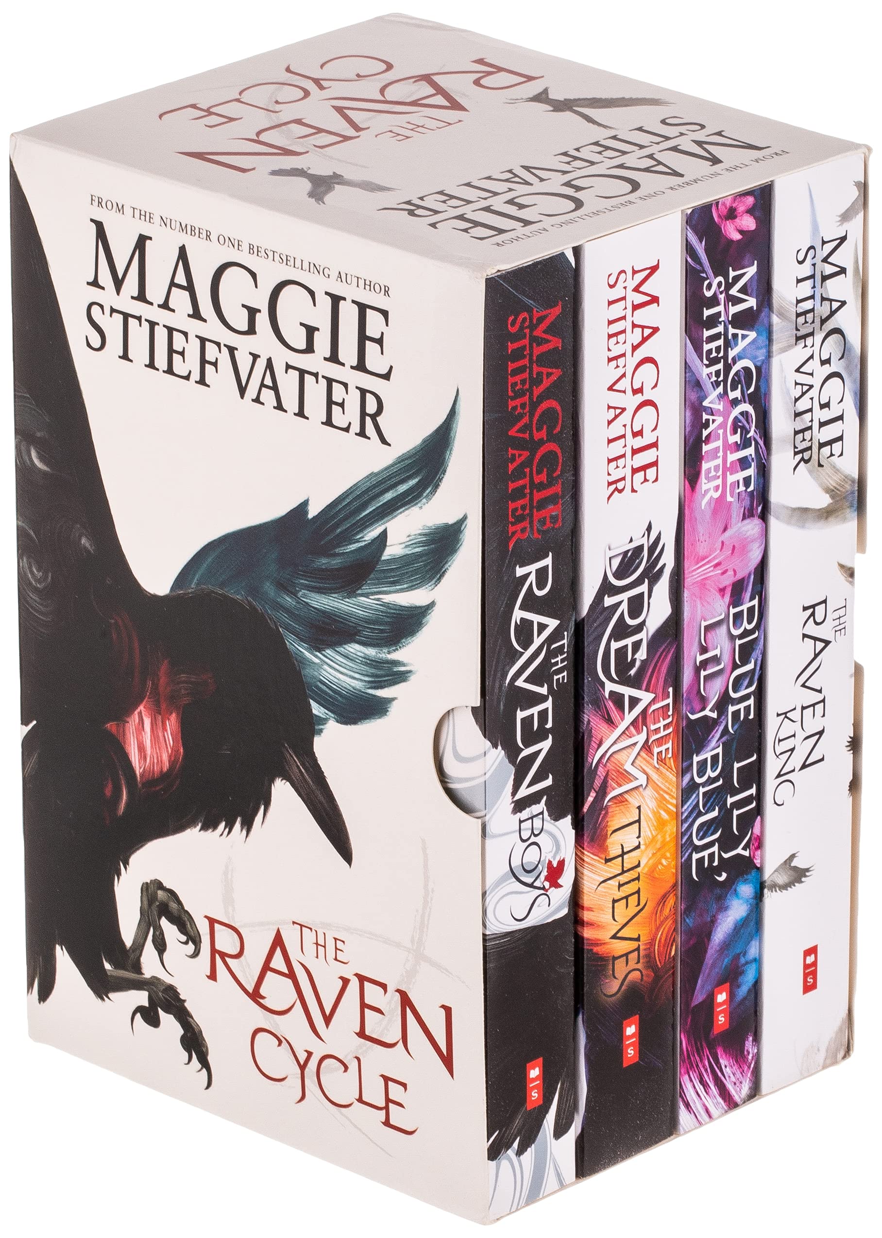 The Raven Cycle Series 4 Books Collection Box Set By Maggie Stiefvater The Raven King Blue Lily Lily Blue The Dream Thieves The Raven Boys