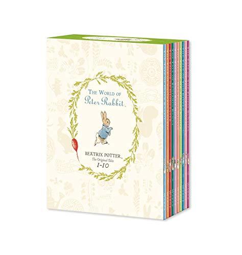 Peter Rabbit Library Coloured Jackets 10 Books Box Set Collection By Beatrix Potter - Ages 5-7 - Hardback