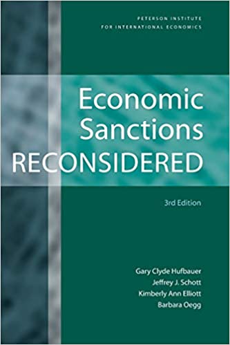 Economic Sanctions Reconsidered, 3rd/ed