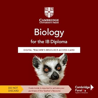 Biology For The Ib Diploma Digital Teacher's Resource Access Card