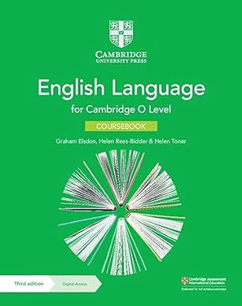New Cambridge O Level English Language Coursebook With Digital Access (2 Years)