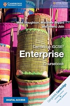 Cambridge Igcse™ Enterprise Coursebook With Digital Access (2 Years)