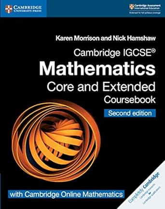 Cambridge Igcse™ Mathematics Coursebook Core And Extended With Cambridge Online Mathematics (2 Years)