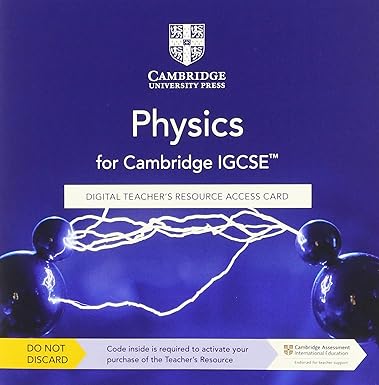 Cambridge Igcse Physics Digital Teacher's Resource Access Card (cambridge International Igcse)