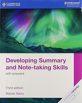 Developing Summary And Note-taking Skills With Answers