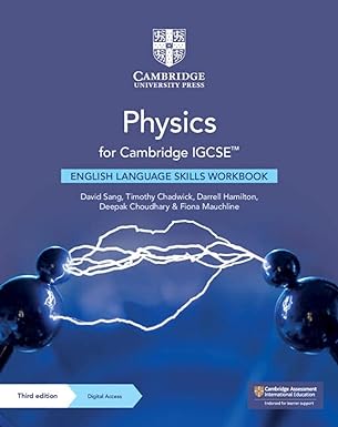 New Cambridge Igcse™ Physics English Language Skills Workbook With Digital Access (2 Years)