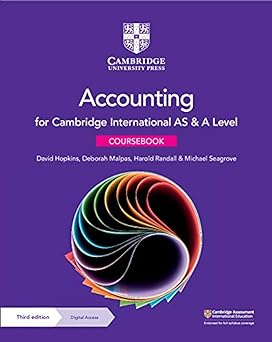Cambridge International As & A Level Accounting Coursebook With Digital Access