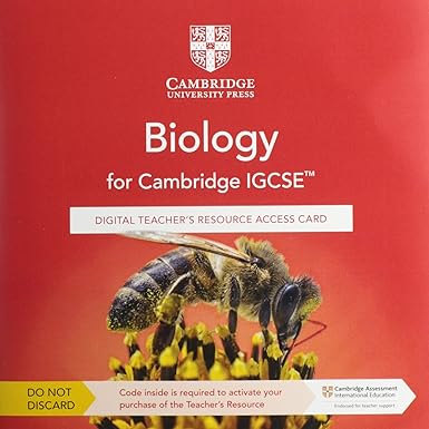 Cambridge Igcse™ Biology Digital Teacher's Resource Access Card (cambridge International Igcse)