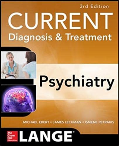 Current Diagnosis & Treatment Psychiatry