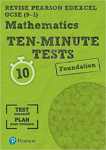 Revise Edexcel Gcse Maths Ten-minute Tests Foundation Tier