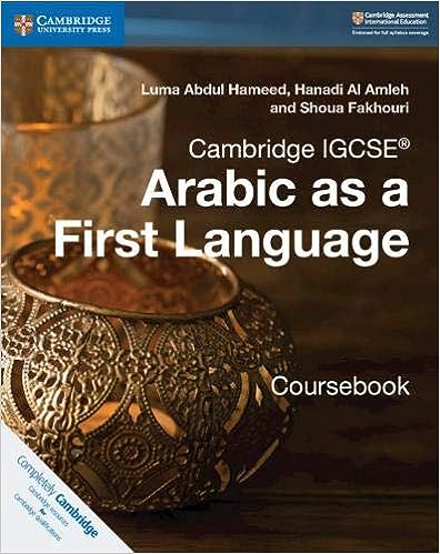 Cambridge Igcse™ Arabic As A First Language Coursebook (cambridge International Igcse)