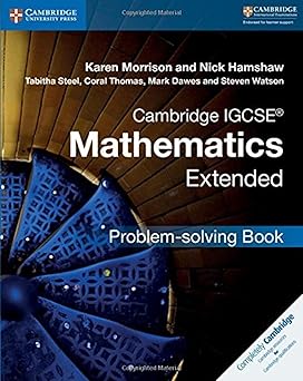 Cambridge Igcse™ Mathematics Extended Problem-solving Book