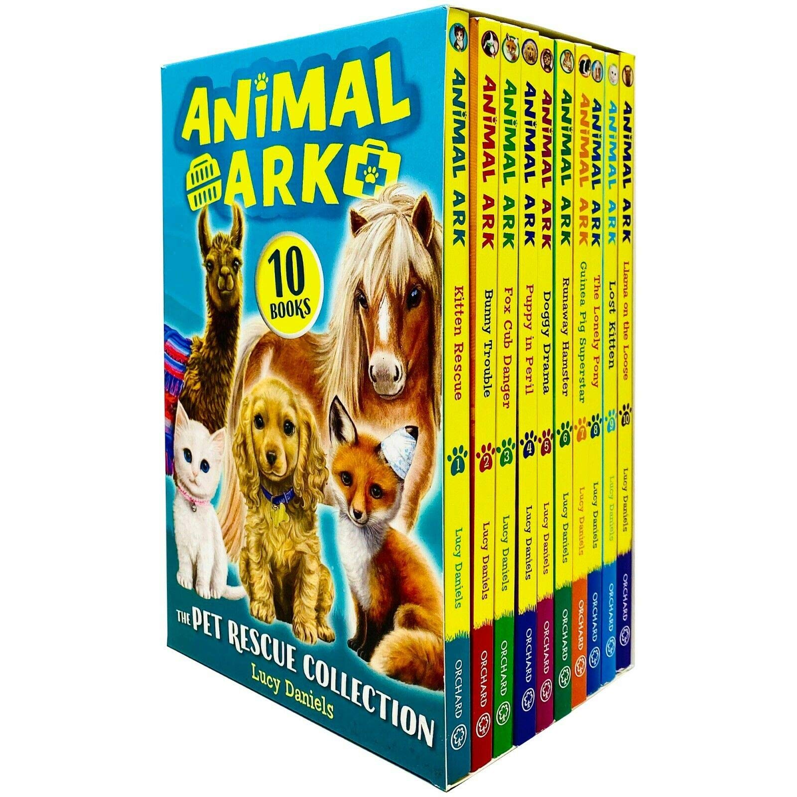 Animal Ark Series 10 Books Collection Box Set By Lucy Daniels - Llama On The Loose Lost Kitten Lonely Pony Guinea Pig Superstar Runaway Hamster