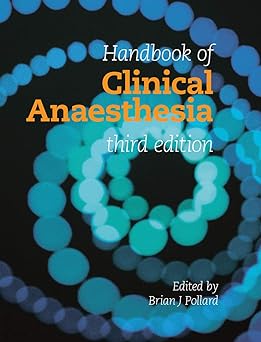 (old)handbook Of Clinical Anaesthesia