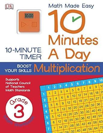 10 Minutes A Day Multiplication, Third Grade