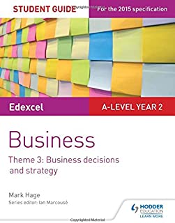 Edexcel A-level Business Student Guide: Theme 3