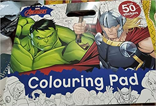 Pg:marvel Avengers: Colouring Pad (bwd)