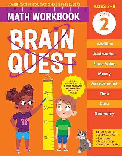 Brain Quest Math Workbook, Grade 2