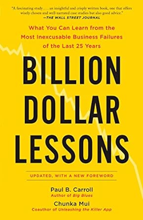 Billion Dollar Lessons