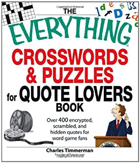 Everything Crosswords & Puzzles For Quote Lovers Book