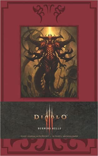 Diablo Burning Hells Hardcover Ruled Journal Large