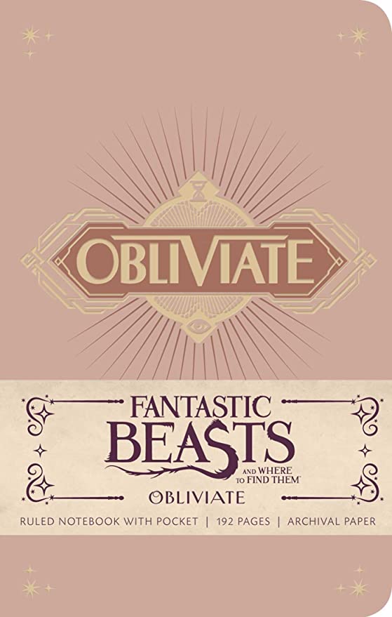 Fantastic Beasts And Where To Find Them Obliviate Hardcover Ruled Notebook