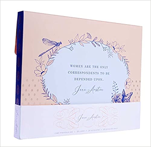 Jane Austen Card Portfolio Set (set Of 20 Cards)
