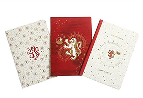 Harry Potter Gryffindor Constellation Sewn Notebook Collection Set Of 3