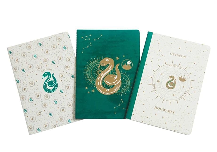 Harry Potter Slytherin Constellation Sewn Notebook Collection Set Of 3