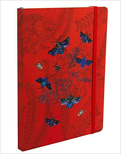 Art Of Nature Flight Of Beetles Notebook With Elastic Band