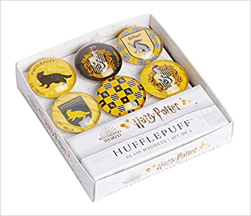 Harry Potter: Hufflepuff Glass Magnet Set (set Of 6)