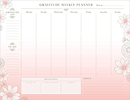 Gratitude Weekly Planner Notepad